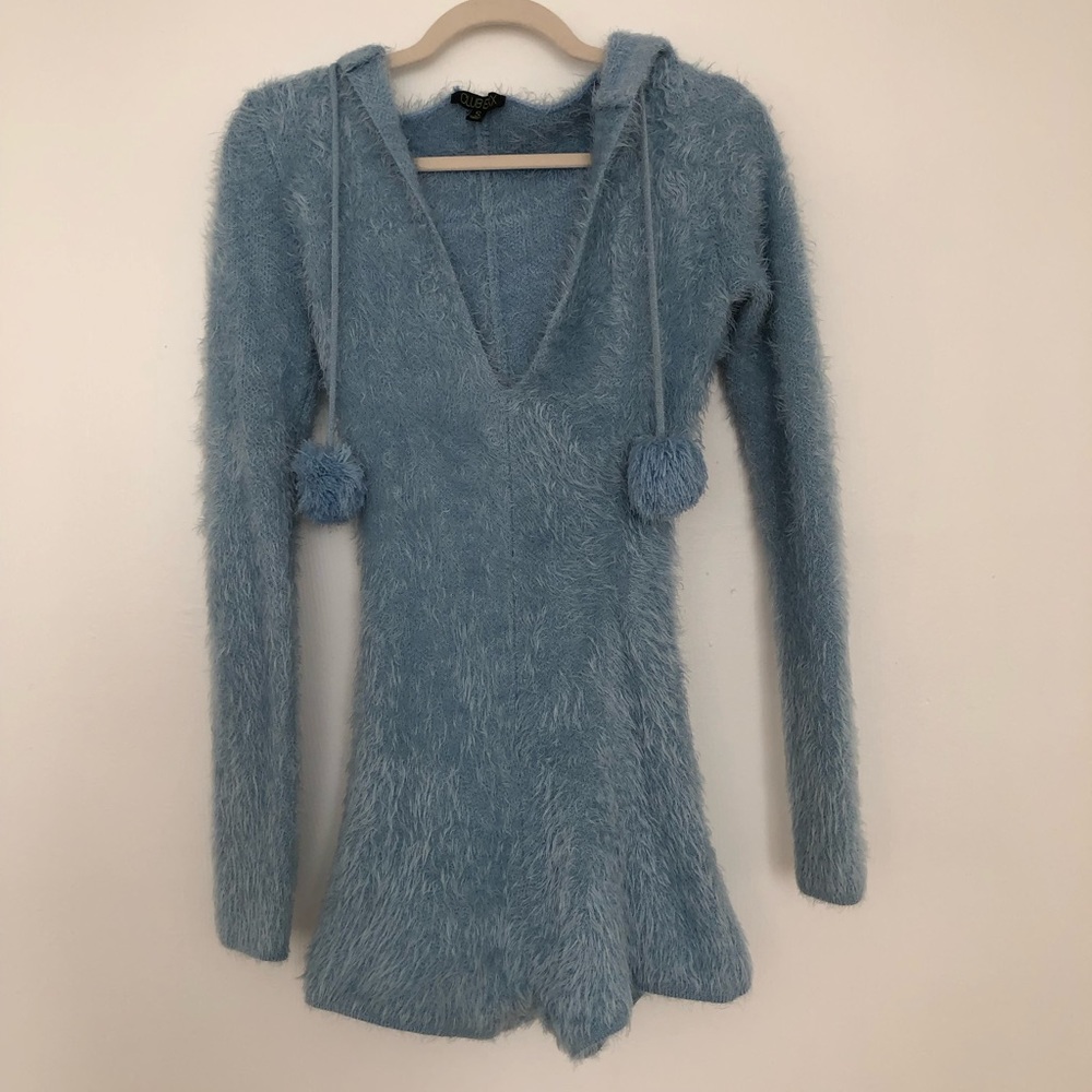 Long Sleeve Furry Romper with Car Ears Dolls Kill - Picture 2 of 6